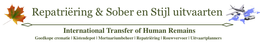 repatriering overledene naar land van herkomst